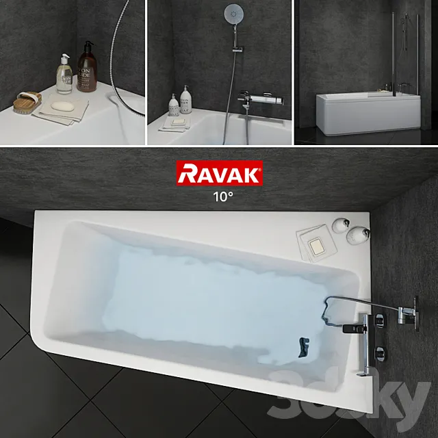 Bath Ravak 10 ° 3ds Max