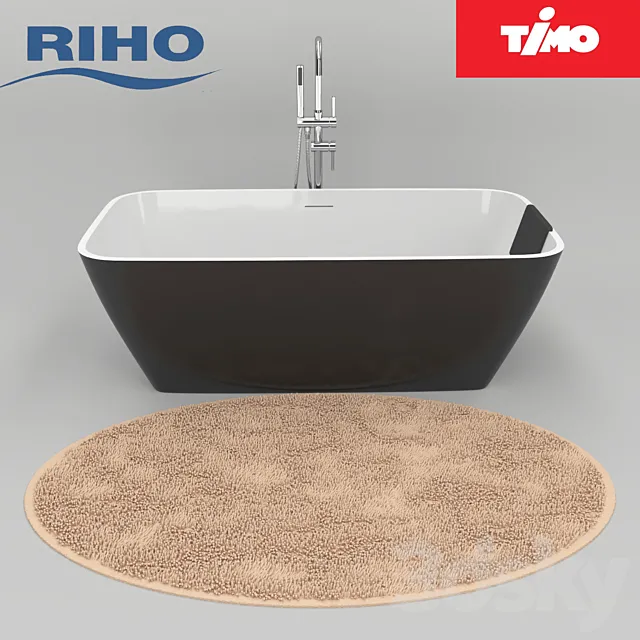 Bath Riho Malaga and mixer Timo Saona 3ds Max