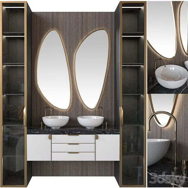 Bath Set 001 3dsMax Model