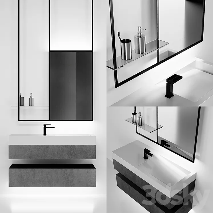 Bath set 4 3DS Max