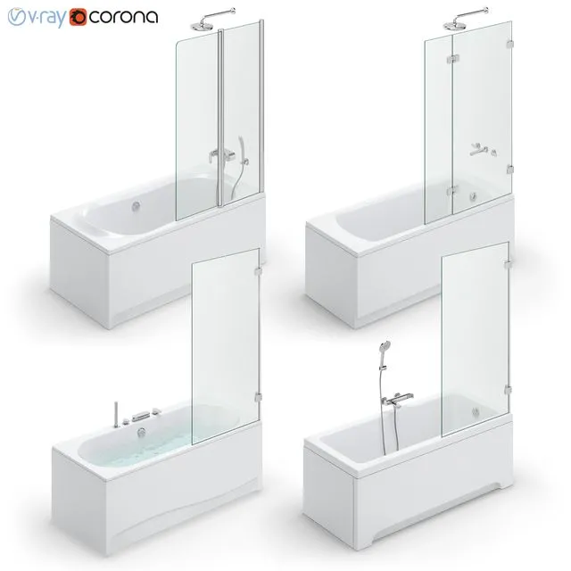 Bath set Ravak set 118 3dsMax Model