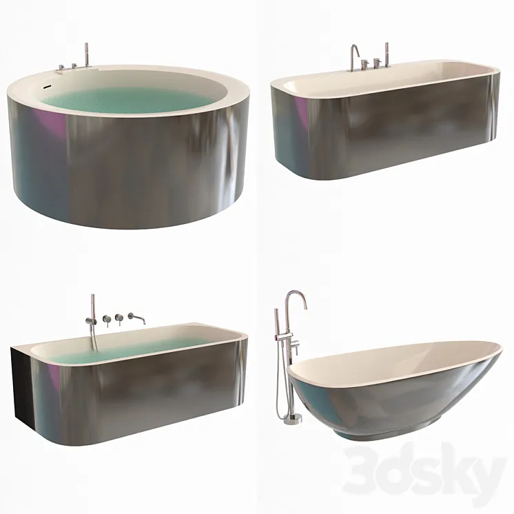 Bath set REXA DESIGN 3DS Max