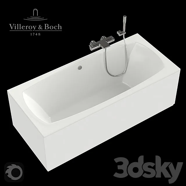 Bath Villeroy & Boch My Art 180×80. 3ds Max