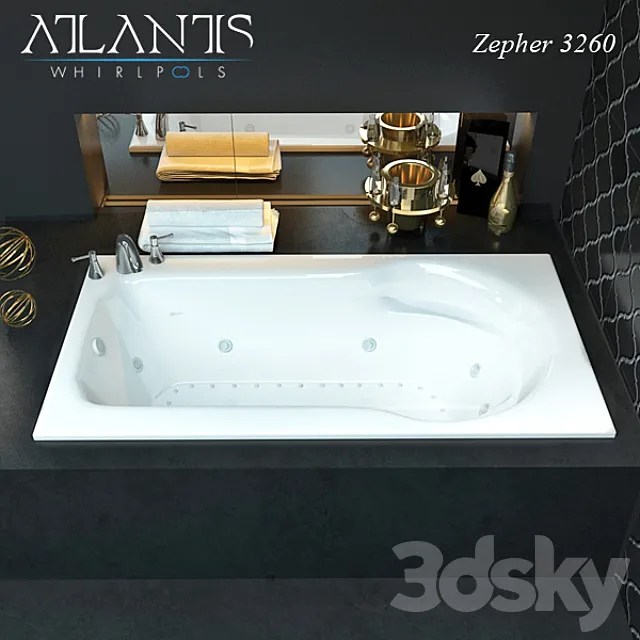 bath Zepher 3200 3ds Max