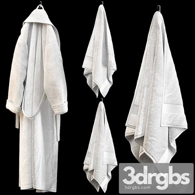 Bathrobe Towels White 3dsmax Download