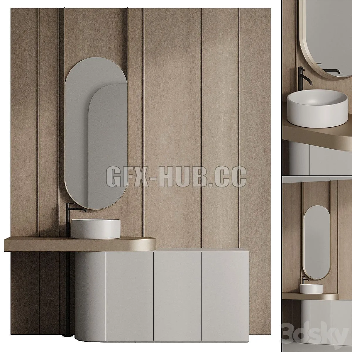 Bathroom 002 3dsMax Model