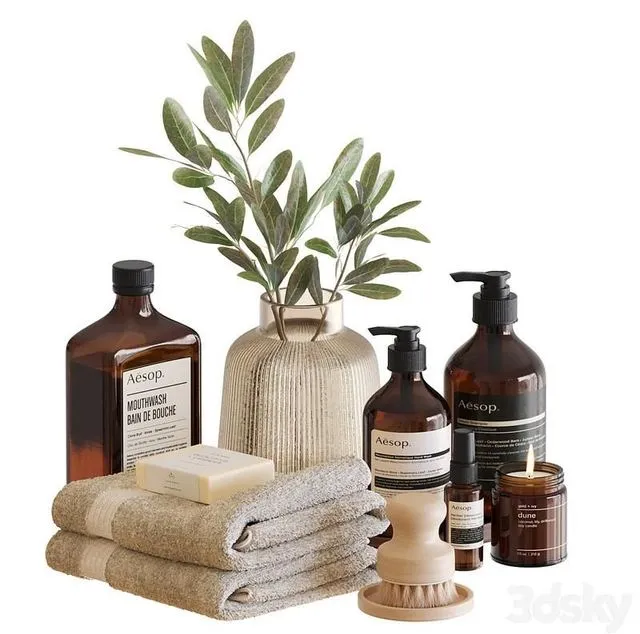 Bathroom Accessories-07 (Aesop) 3dsMax Model