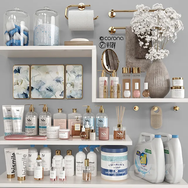 bathroom accessories 09 3ds Max