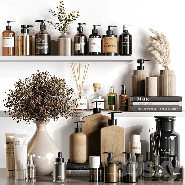 bathroom accessories 10 3ds Max