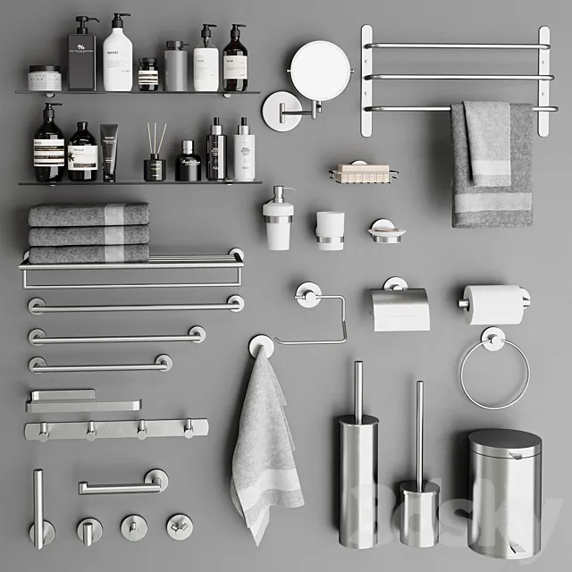Bathroom accessories 11 3ds Max