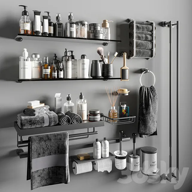 bathroom accessories.12 3ds Max