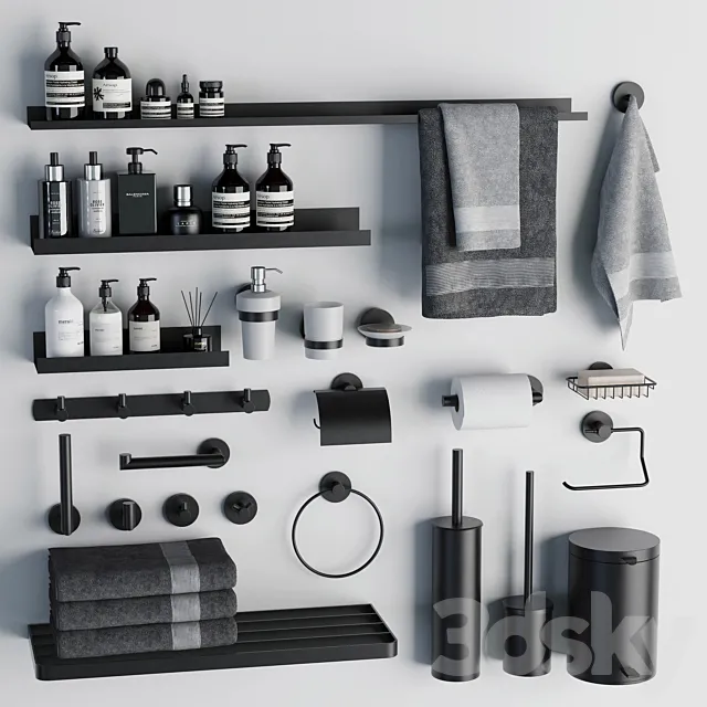 Bathroom accessories 13 3ds Max