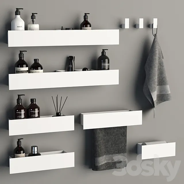 Bathroom accessories 23 3DS Max Model