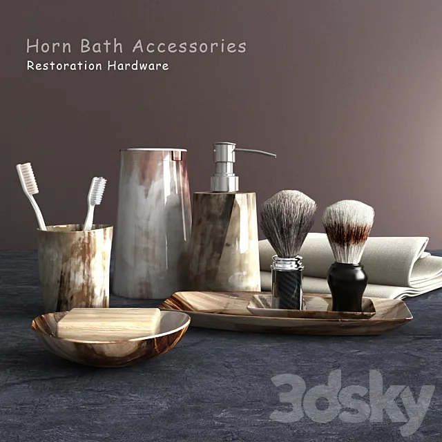 Bathroom accessories 3ds Max