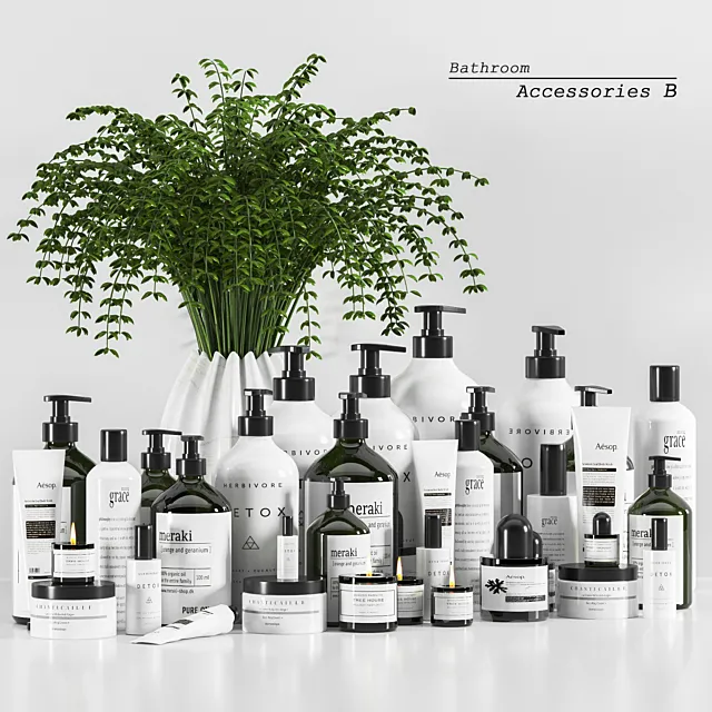Bathroom Accessories B 3ds Max