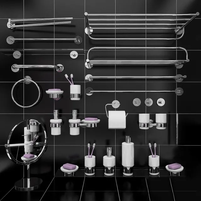 bathroom – Accessories bathing room 3ds Max
