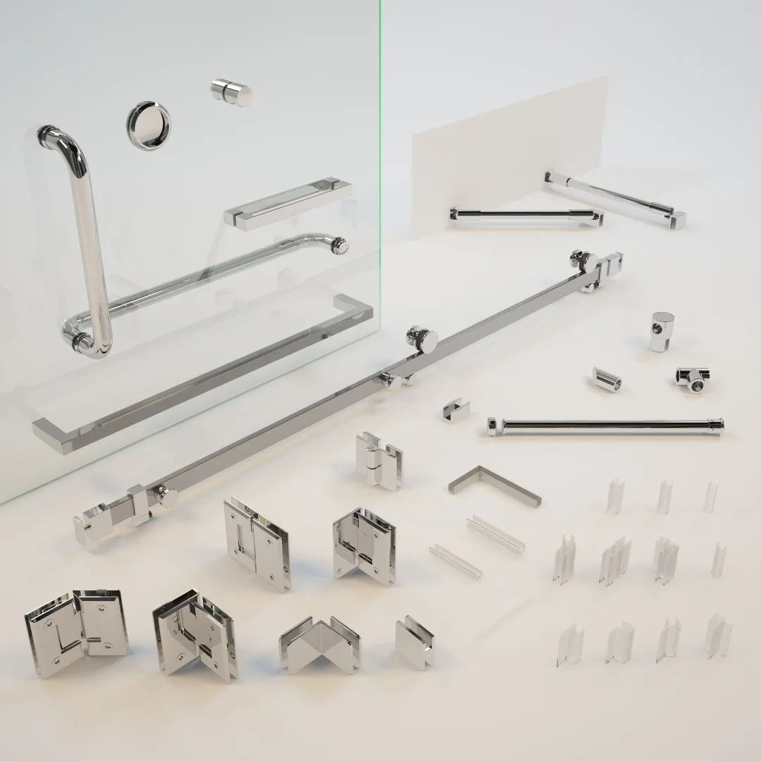 bathroom – Accessories for glass shower enclosures 3ds Max