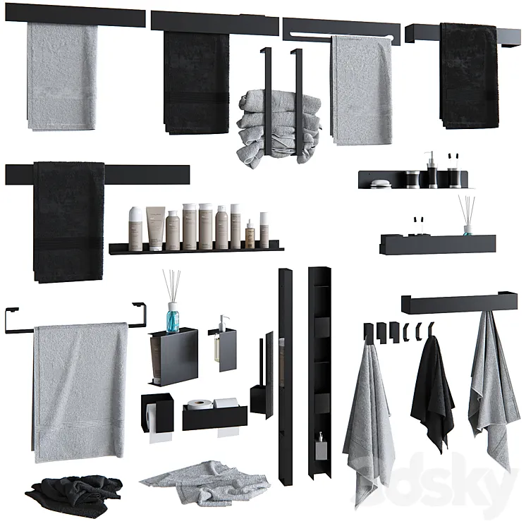 Bathroom accessories from MyOry #2 3DS Max
