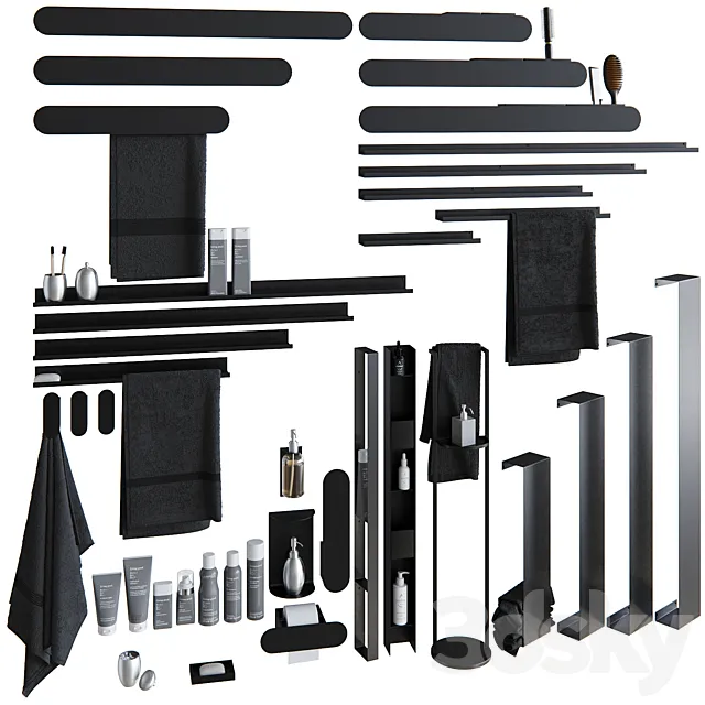 Bathroom accessories from MyOry 3ds Max