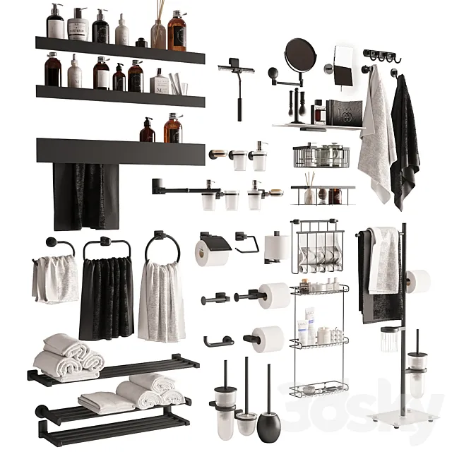 Bathroom accessories Wasserkraft 3ds Max