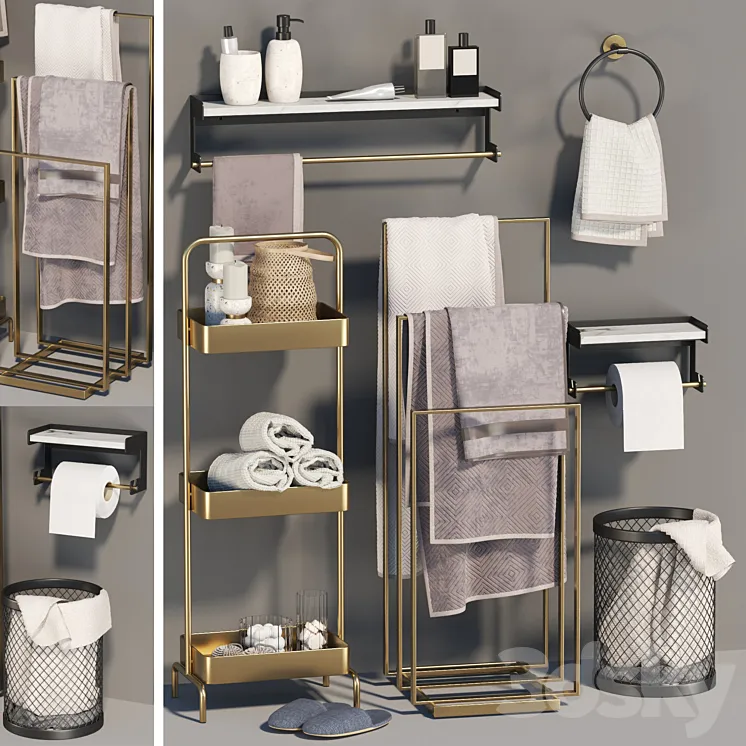 Bathroom accessories02-made company 3DS Max