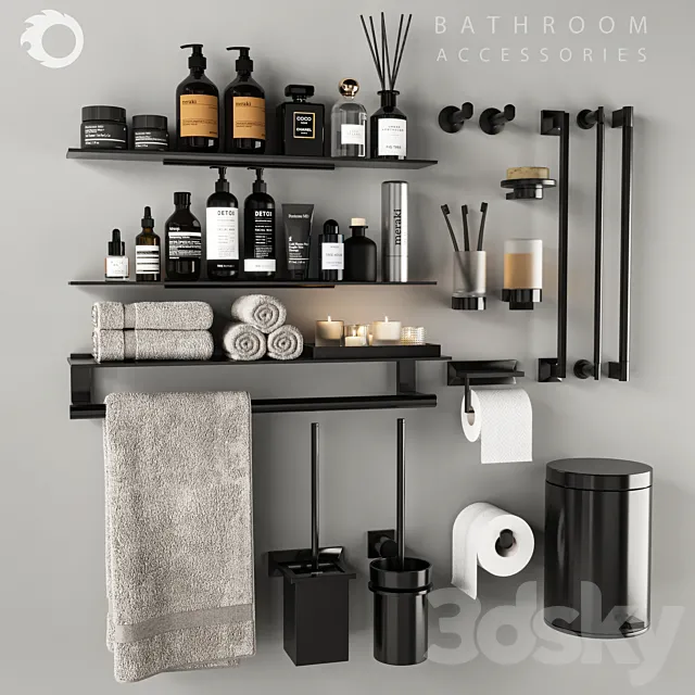 Bathroom accessories_13 3ds Max