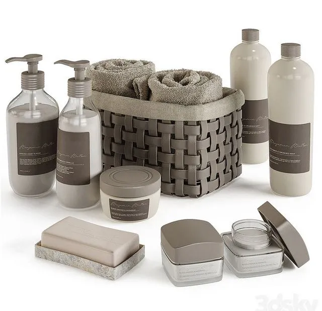 Bathroom Accessory Set_02 3dsMax Model