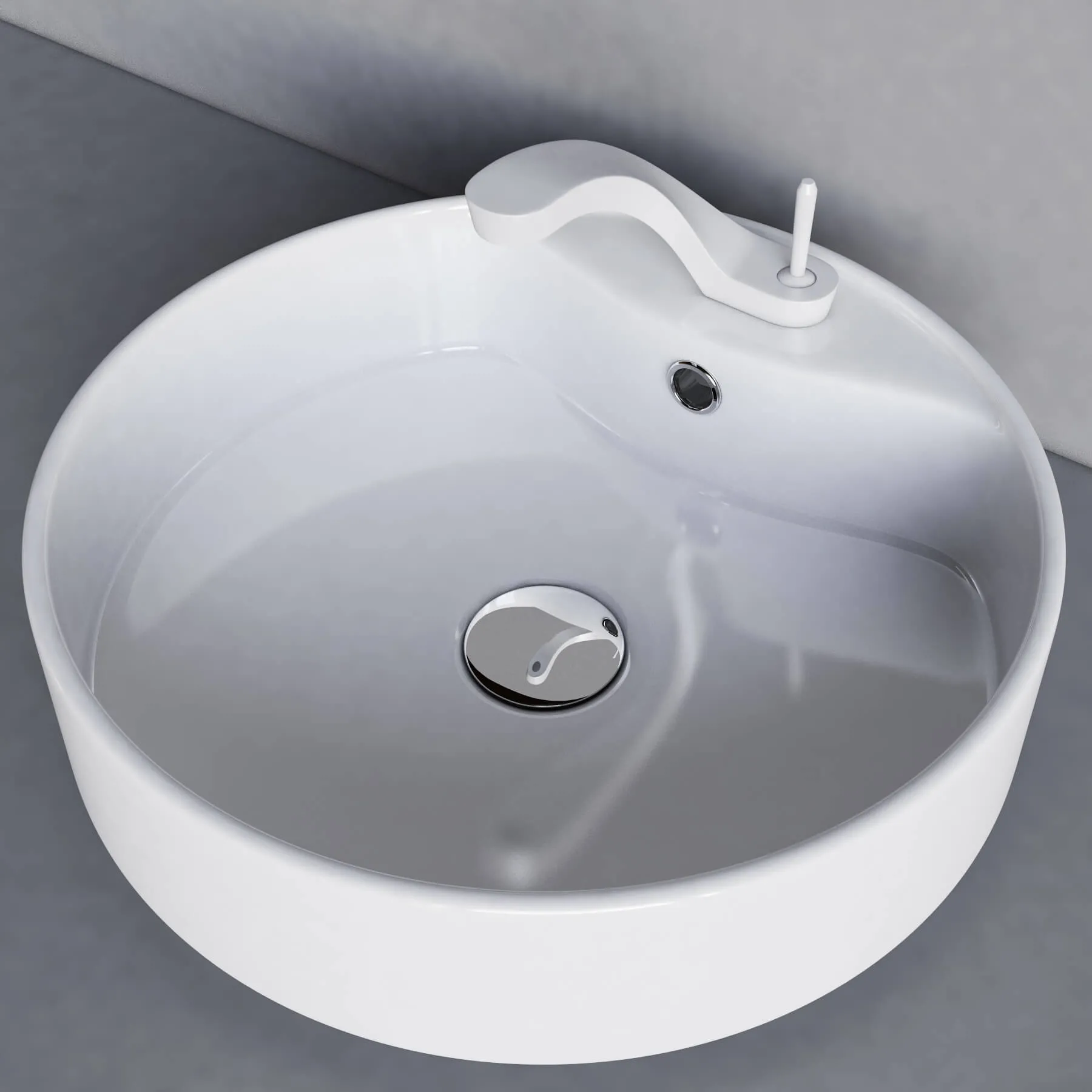 bathroom – Ametis faucet and sink Inbani 3ds Max