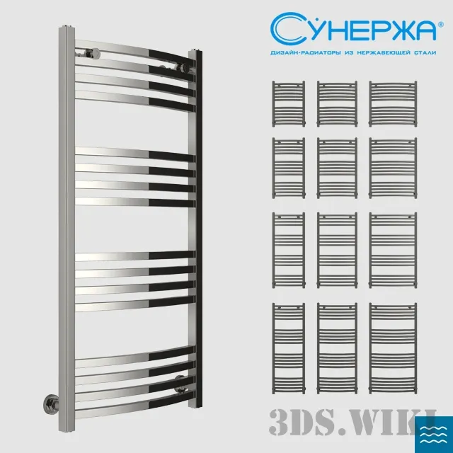 bathroom – Arkus – electric heated towel rail 3ds Max