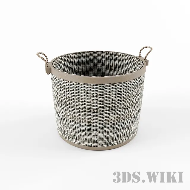 bathroom – Basket for towels and linen 3ds Max