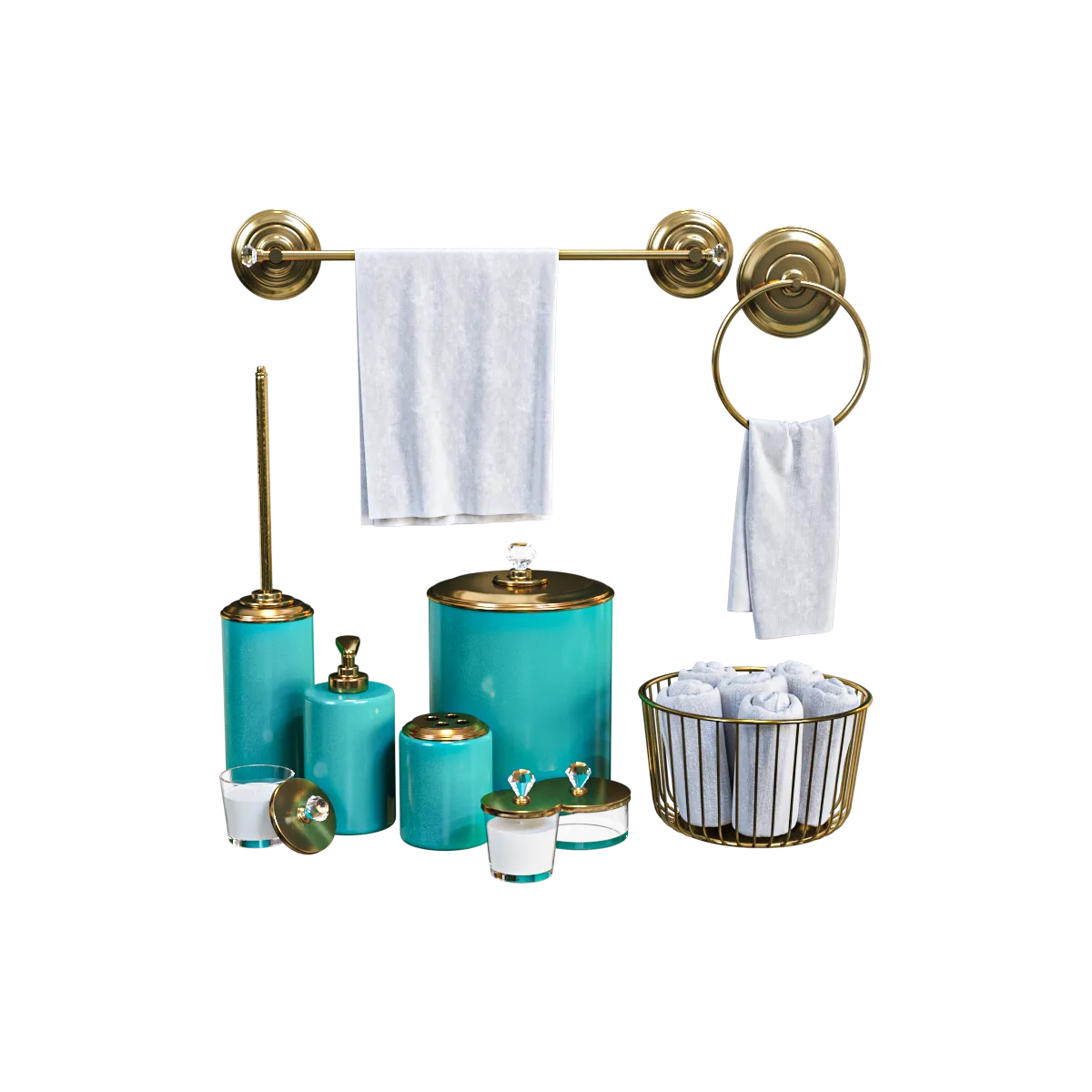 bathroom – Bath accessories 3ds Max