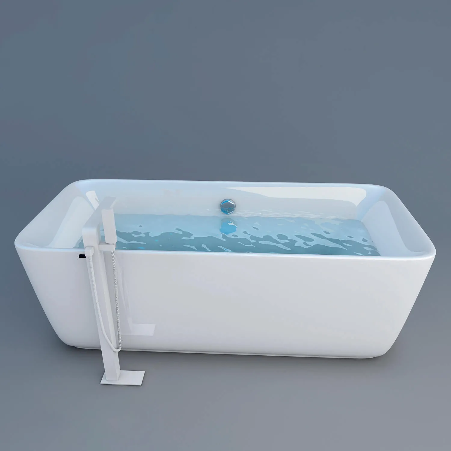bathroom – Bath detached Kubec and outdoor crane lounge 3ds Max