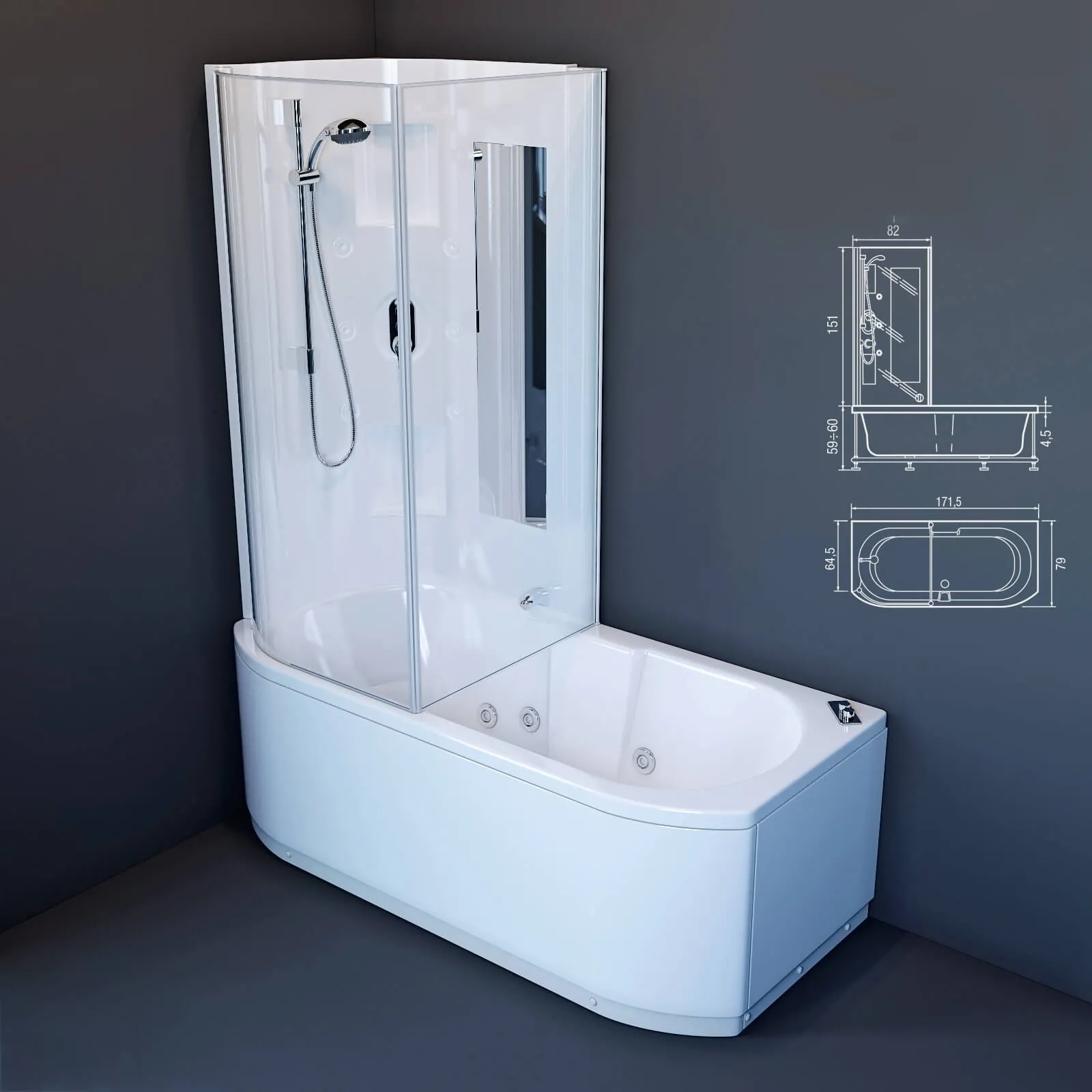bathroom – Bath Hafro Duo Box 3ds Max