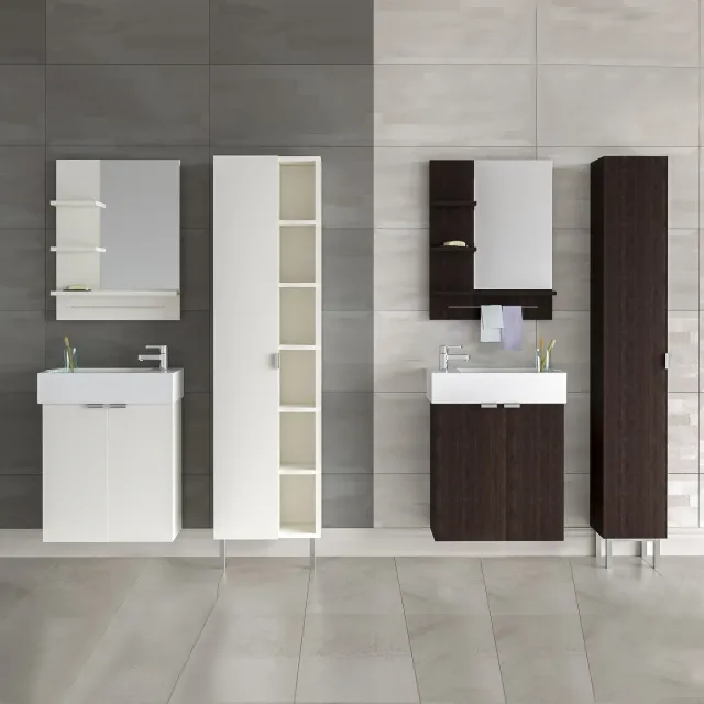 bathroom – Bath Liliogen furniture (two options) + mixer Ensen IKEA 3ds Max