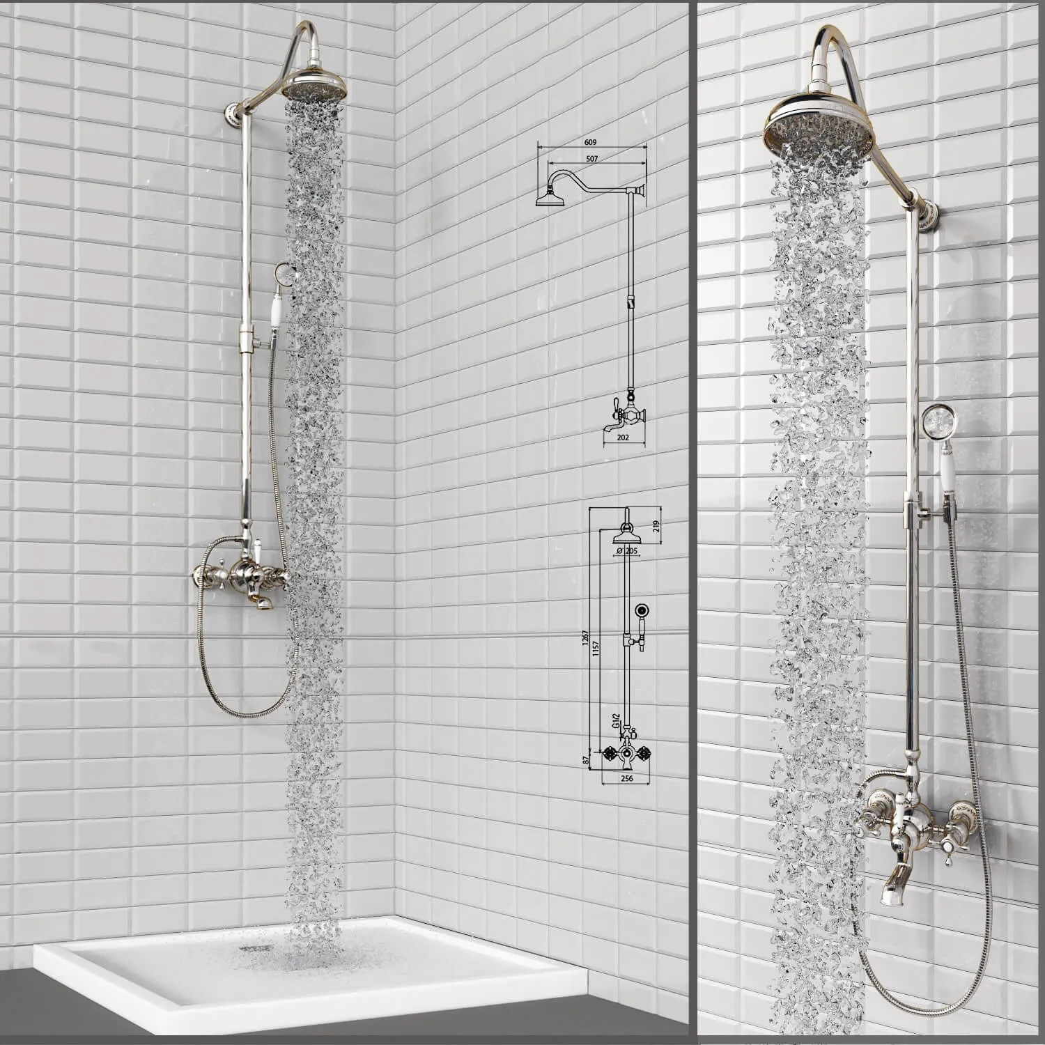 bathroom – Bath mixer Saine 8053055 3ds Max