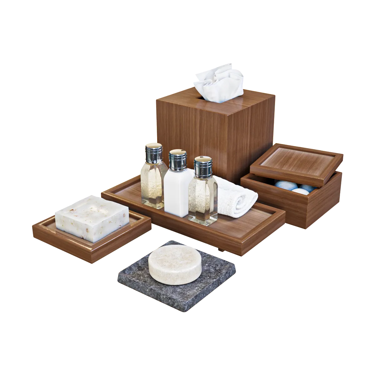 bathroom – Bath set 3 3ds Max