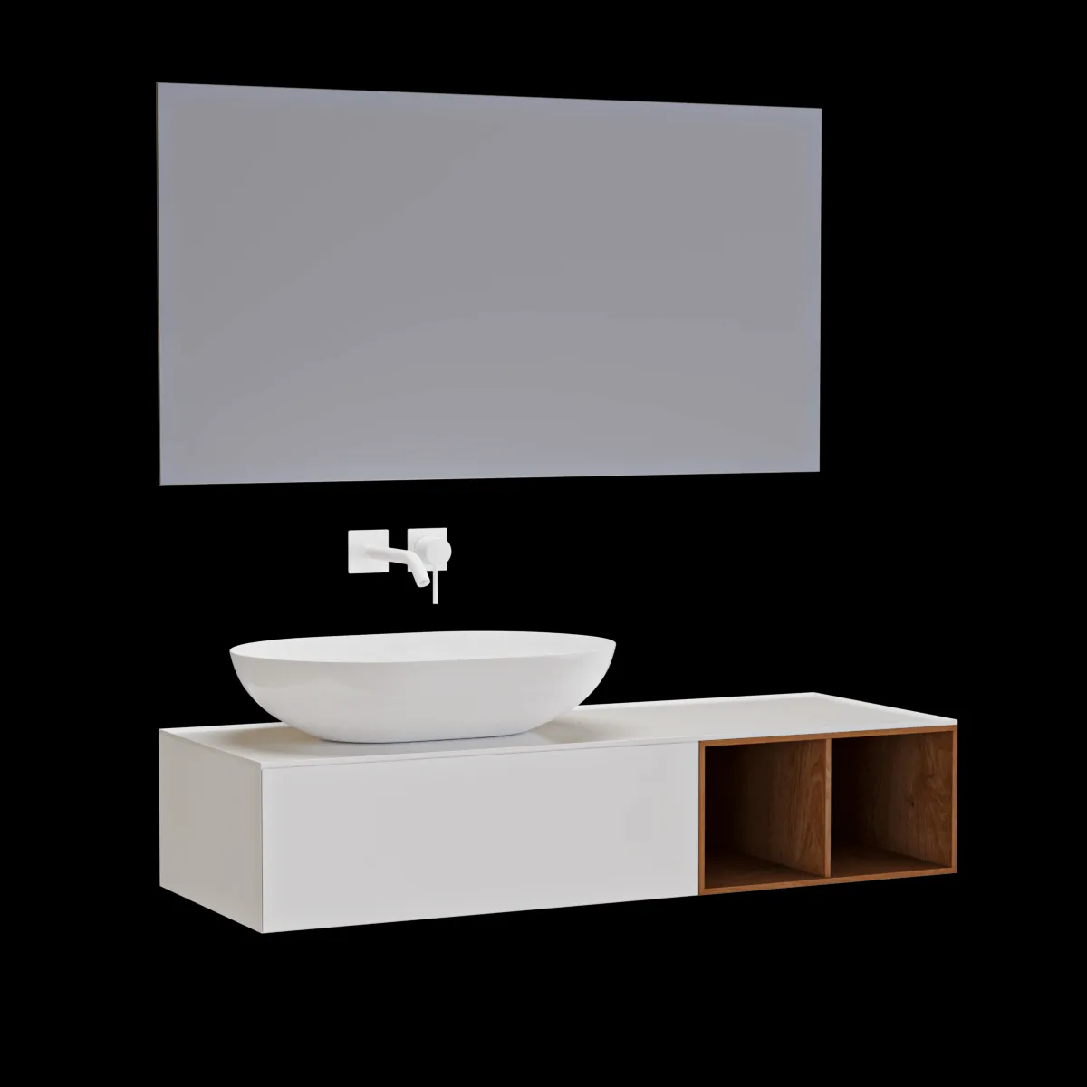 bathroom – Bath set Quattro Zero 3ds Max