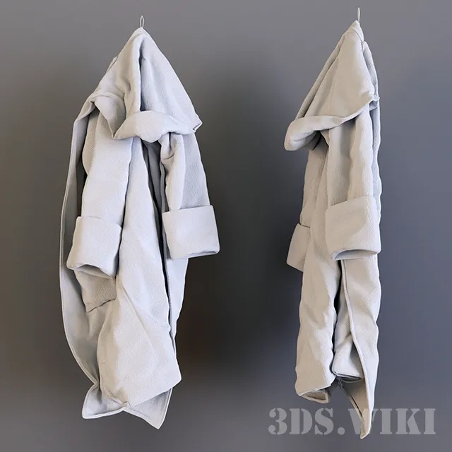 bathroom – Bathrobes 3ds Max