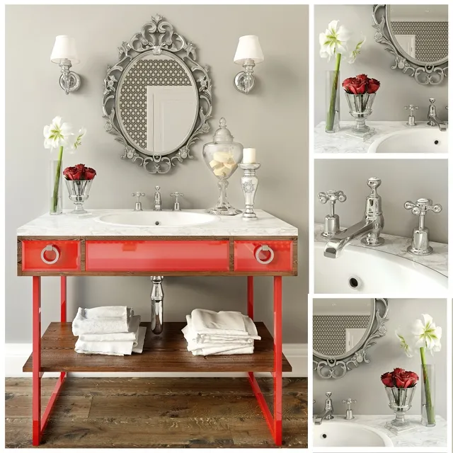 bathroom – Bathroom Decor Set 8 3ds Max