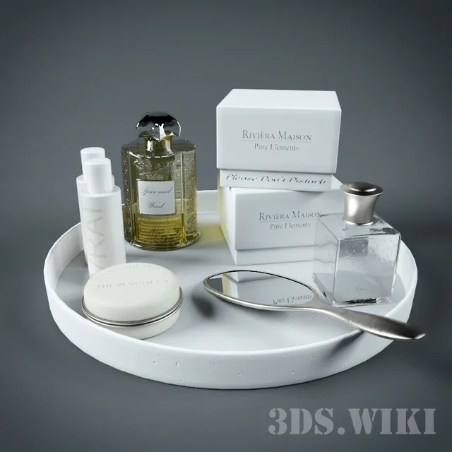 bathroom – Bathroom decorative set 3ds Max