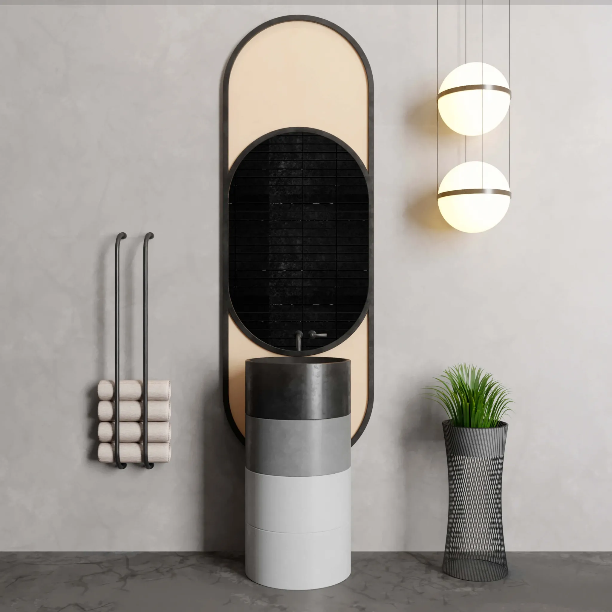 bathroom – Bathroom Decorative Set 7 3ds Max