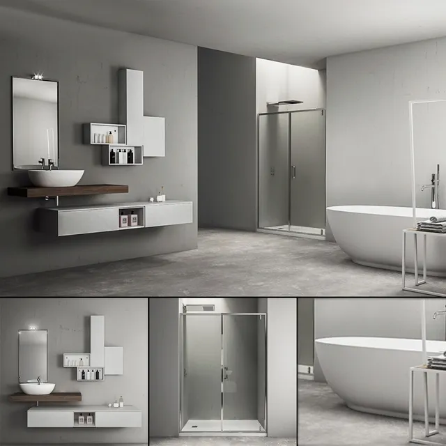 bathroom – Bathroom furniture set Arcom e.Ly 3ds Max