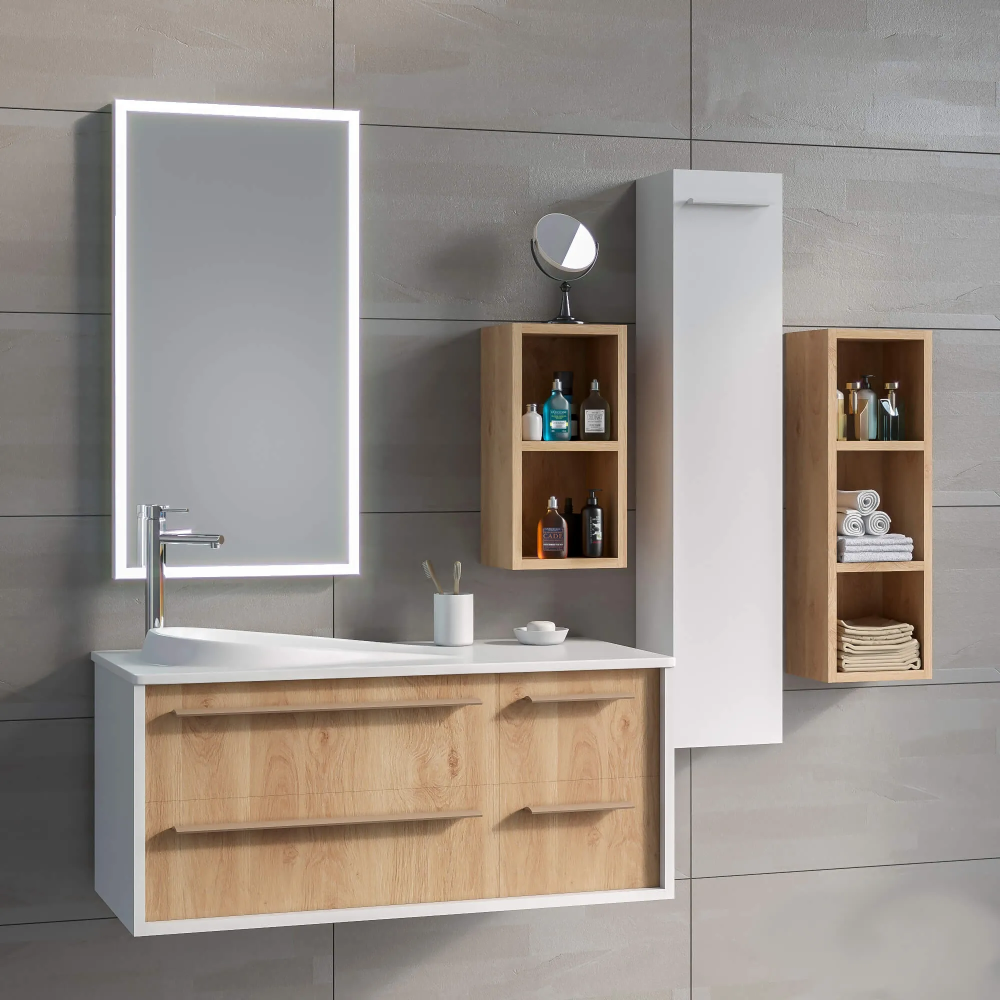 bathroom – Bathroom furniture set Arcom  Pollock composition 36 3ds Max