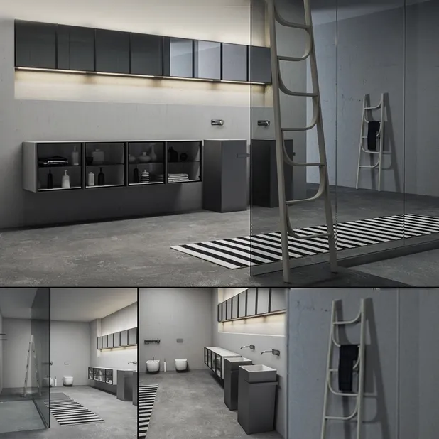 bathroom – Bathroom furniture set Bespoke 7 3ds Max