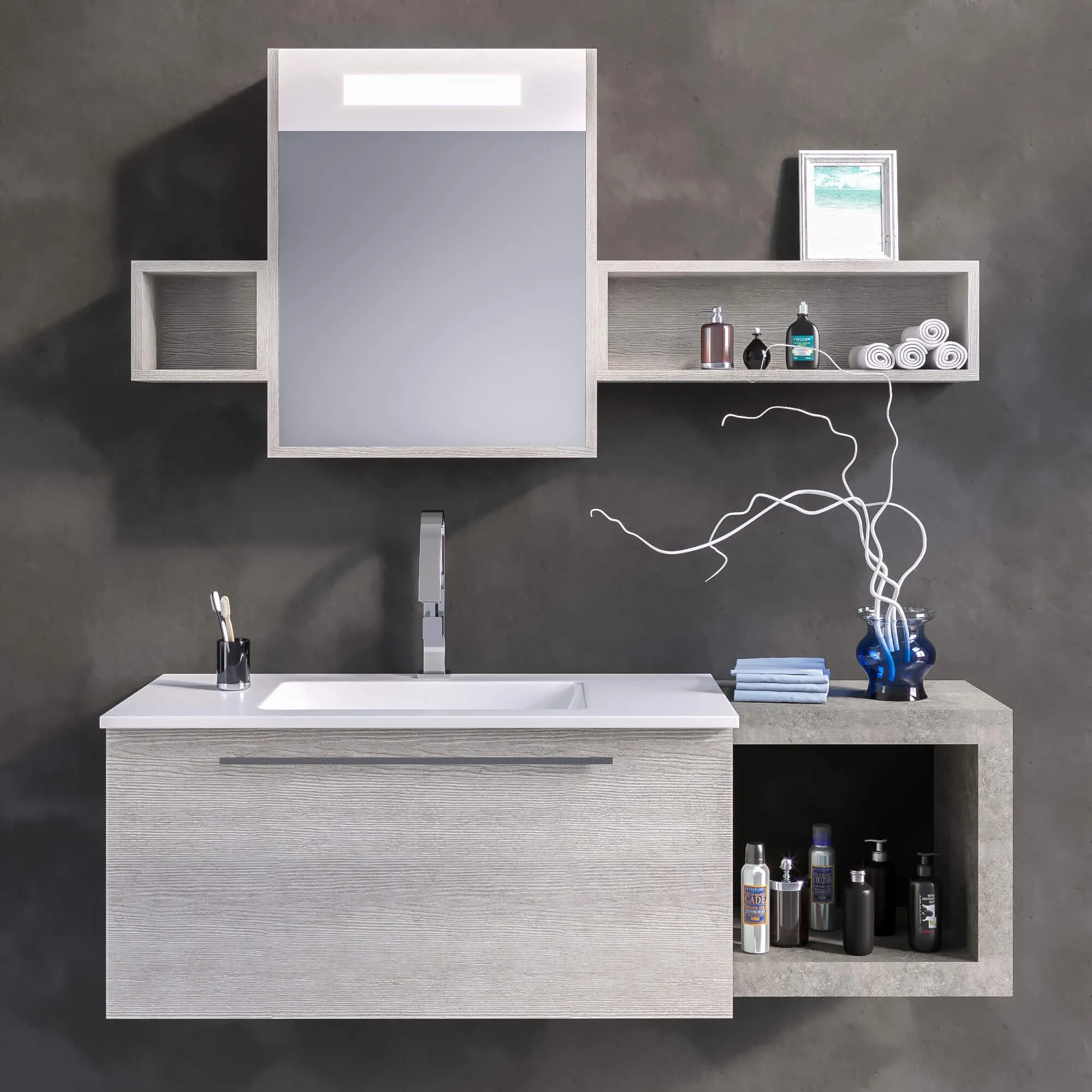 bathroom – Bathroom furniture set ELY composition 40 3ds Max