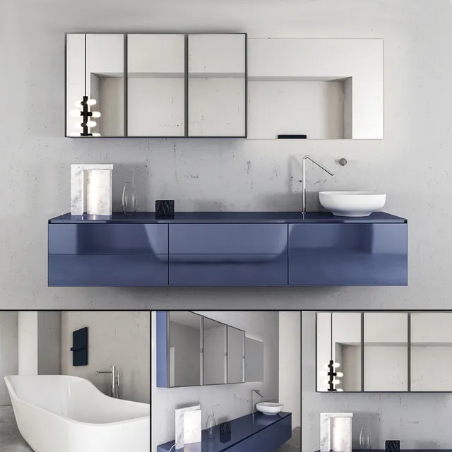 bathroom – Bathroom furniture set Panta Rel 4 3ds Max