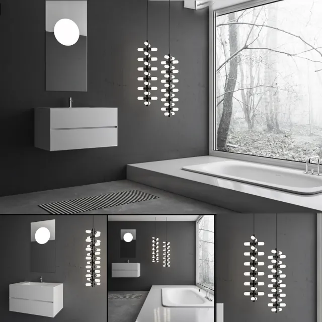 bathroom – Bathroom furniture set Piana 3ds Max