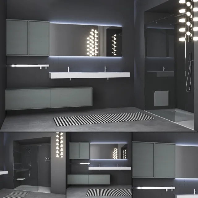 bathroom – Bathroom furniture set Planeta 3ds Max