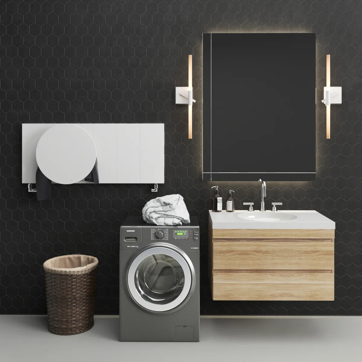 bathroom – Bathroom set Berloni Form 024 3ds Max