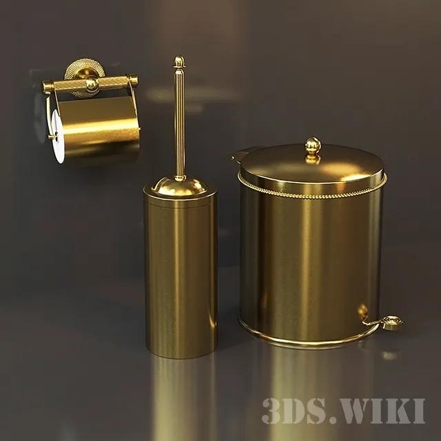 bathroom – Bathroom set Cristal et Bronze 3ds Max